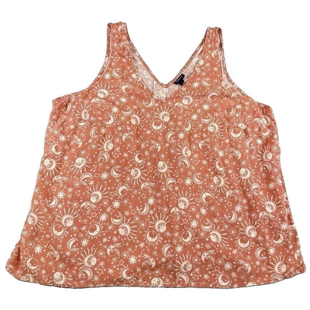 Torrid Plus Size Celestial Sun Moon Desert Tank Size 3 90's Y2K Flowy Boho